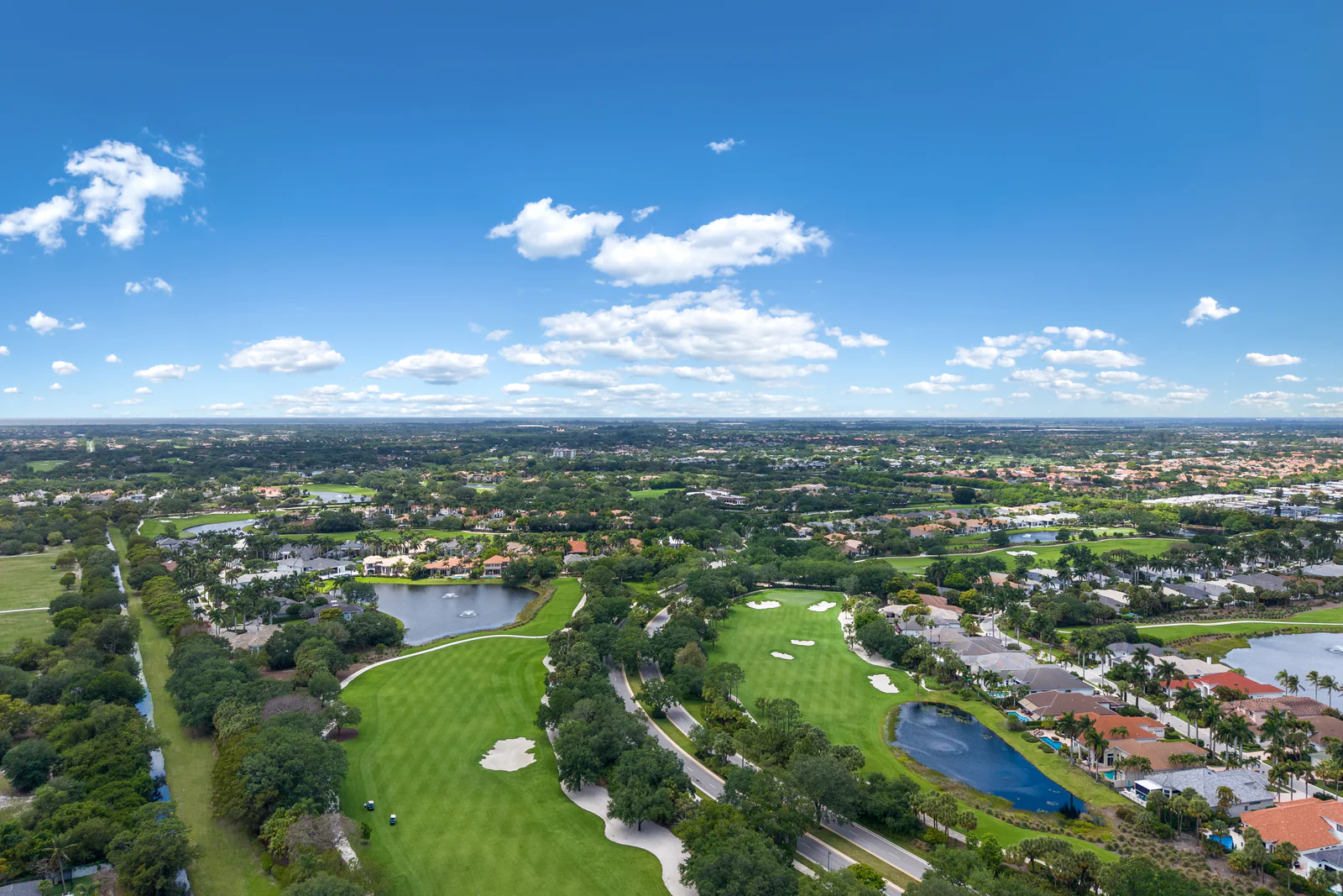 Club grounds from the air, by Power Group Care in Palm Beach County